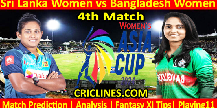Today Match Prediction-SLW vs BANW-Womens Asia Cup-2024-4th Match-Who Will Win