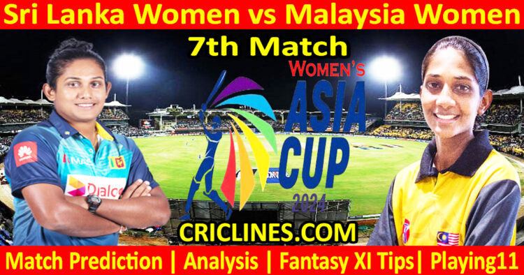 Today Match Prediction-SLW vs MALW-Womens Asia Cup-2024-7th Match-Who Will Win