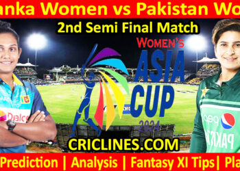 Today Match Prediction-SLW vs PAKW-Womens Asia Cup-2024-2nd Semi Final Match-Who Will Win