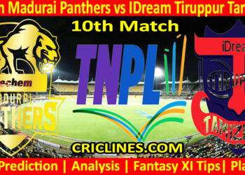 Today Match Prediction-SMP vs IDT-TNPL T20 2024-10th Match-Who Will Win
