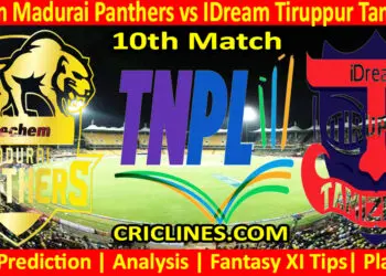 Today Match Prediction-SMP vs IDT-TNPL T20 2024-10th Match-Who Will Win