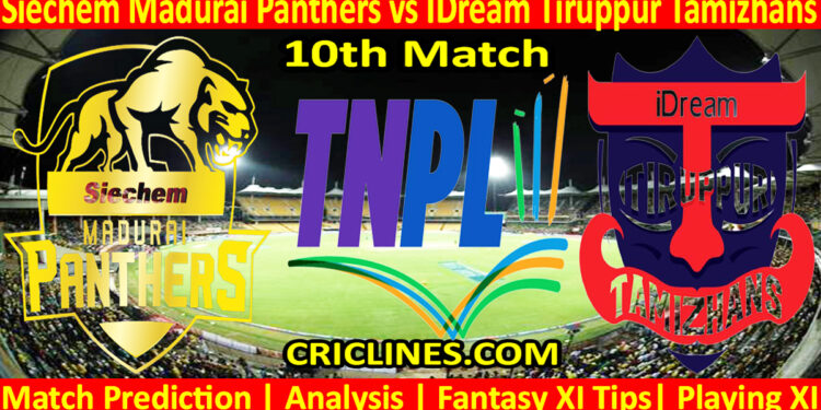 Today Match Prediction-SMP vs IDT-TNPL T20 2024-10th Match-Who Will Win