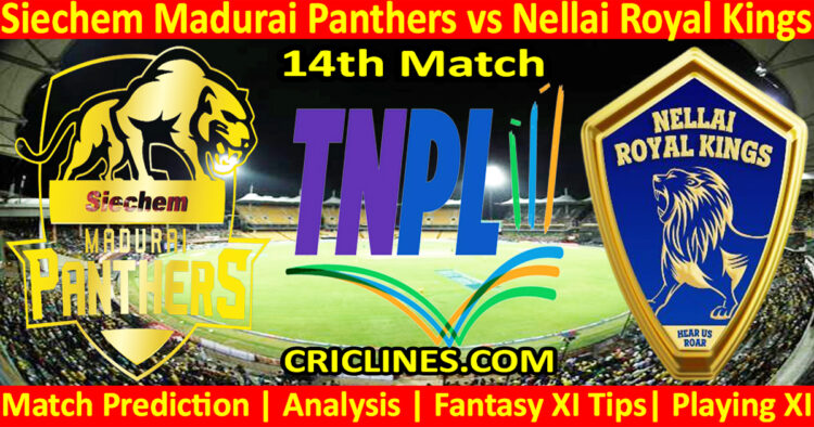 Today Match Prediction-SMP vs NRK-TNPL T20 2024-14th Match-Who Will Win