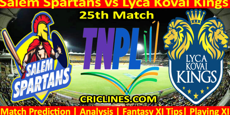 Today Match Prediction-SS vs LKK-TNPL T20 2024-25th Match-Who Will Win