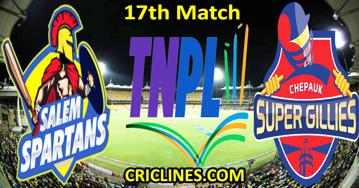 Today Match Prediction-Salem Spartans vs Chepauk Super Gillies-TNPL T20 2024-19th Match-Who Will Win