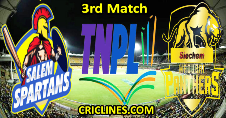 Today Match Prediction-Salem Spartans vs Siechem Madurai Panthers-TNPL T20 2024-3rd Match-Who Will Win