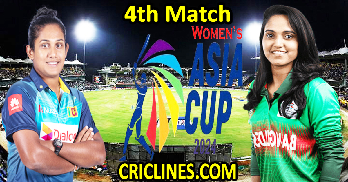 At the moment Match Prediction-SLW vs BANW-Womens Asia Cup-2024-4th Match-Who Will Win