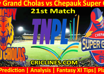 Today Match Prediction-TGC vs CSG-TNPL T20 2024-21st Match-Who Will Win