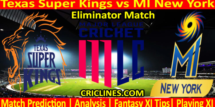 Today Match Prediction-TSK vs MINY-MLC T20 2024-Eliminator Match-Who Will Win