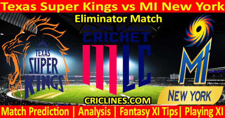 Today Match Prediction-TSK vs MINY-MLC T20 2024-Eliminator Match-Who Will Win