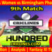 Today Match Prediction-Trent Rockets Women vs Birmingham Phoenix Women-The Hundred Womens Competition 2024-9th Match-Who Will Win