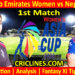 Today Match Prediction-UAEW vs NEPW-Womens Asia Cup-2024-1st Match-Who Will Win