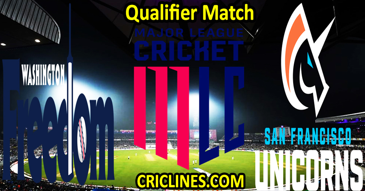 Today Match Prediction-Washington Freedom vs San Francisco Unicorns-MLC T20 2024-Qualifier Match-Who Will Win