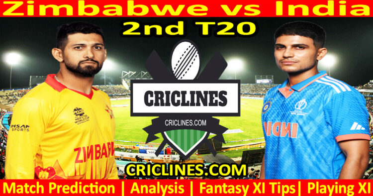 Today Match Prediction-ZIM vs IND-2nd T20-2024-Dream11-Who Will Win