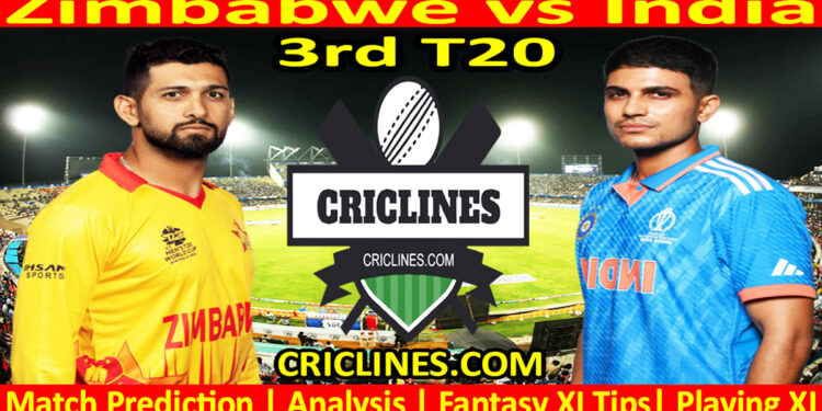 Today Match Prediction-ZIM vs IND-3rd T20-2024-Dream11-Who Will Win