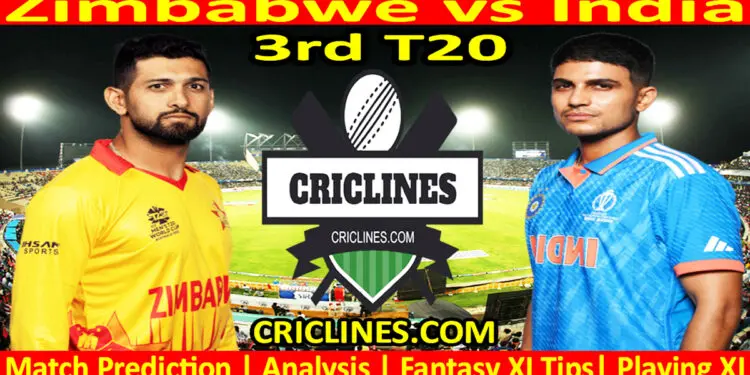 Today Match Prediction-ZIM vs IND-3rd T20-2024-Dream11-Who Will Win