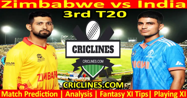 Today Match Prediction-ZIM vs IND-3rd T20-2024-Dream11-Who Will Win