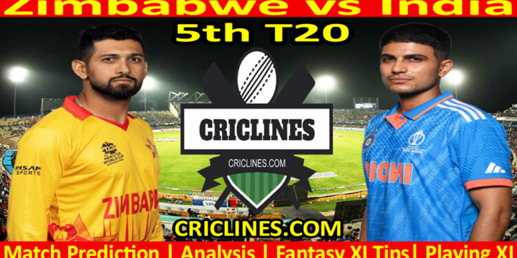 Today Match Prediction-ZIM vs IND-5th T20-2024-Dream11-Who Will Win