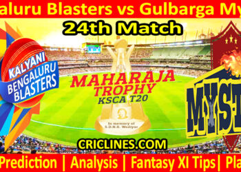 Today Match Prediction-BBS vs GMS-Dream11-Maharaja Trophy KSCA T20-2024-24th Match-Who Will Win