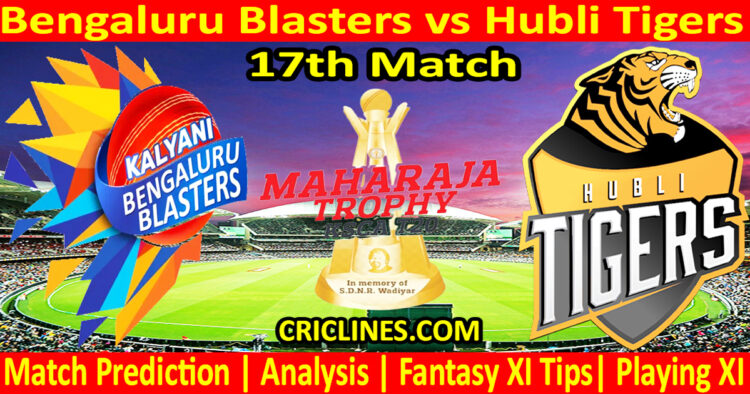 Today Match Prediction-BBS vs HTS-Dream11-Maharaja Trophy KSCA T20-2024-17th Match-Who Will Win