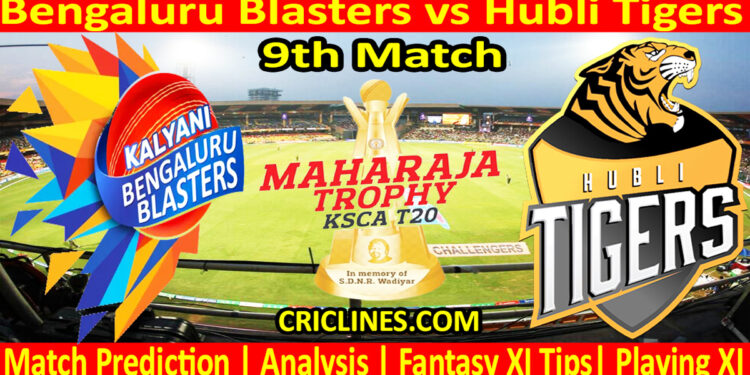 Today Match Prediction-BBS vs HTS-Dream11-Maharaja Trophy KSCA T20-2024-9th Match-Who Will Win