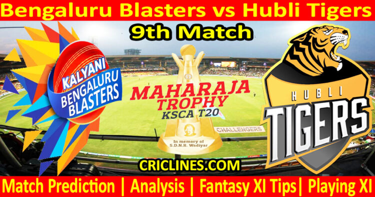 Today Match Prediction-BBS vs HTS-Dream11-Maharaja Trophy KSCA T20-2024-9th Match-Who Will Win