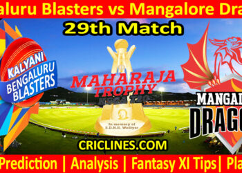 Today Match Prediction-BBS vs MDS-Dream11-Maharaja Trophy KSCA T20-2024-29th Match-Who Will Win