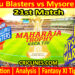 Today Match Prediction-BBS vs MWS-Dream11-Maharaja Trophy KSCA T20-2024-21st Match-Who Will Win