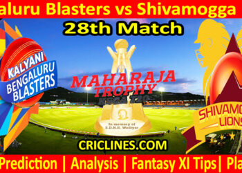 Today Match Prediction-BBS vs SLS-Dream11-Maharaja Trophy KSCA T20-2024-28th Match-Who Will Win