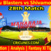 Today Match Prediction-BBS vs SLS-Dream11-Maharaja Trophy KSCA T20-2024-28th Match-Who Will Win