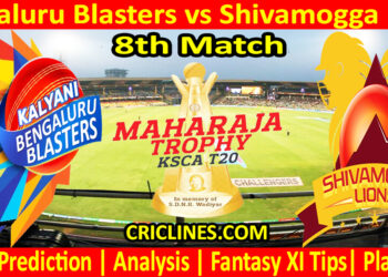 Today Match Prediction-BBS vs SLS-Dream11-Maharaja Trophy KSCA T20-2024-8th Match-Who Will Win