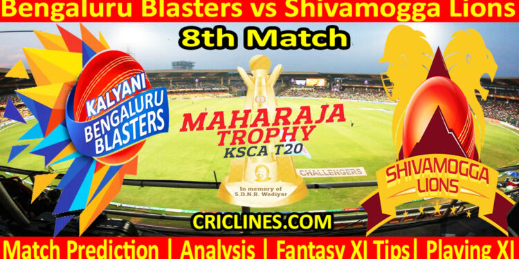 Today Match Prediction-BBS vs SLS-Dream11-Maharaja Trophy KSCA T20-2024-8th Match-Who Will Win