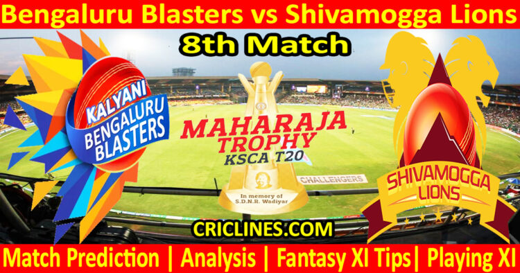 Today Match Prediction-BBS vs SLS-Dream11-Maharaja Trophy KSCA T20-2024-8th Match-Who Will Win