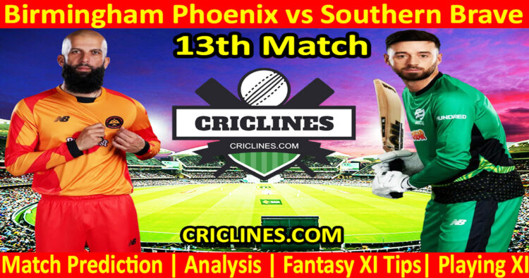 Today Match Prediction-BPX vs STB-The Hundred League-2024-13th Match-Who Will Win