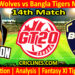 Today Match Prediction-BWS vs BTM-Dream11-GT20-2024-14th Match-Who Will Win