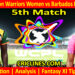 Today Match Prediction-GAW vs BRSW-WCPL T20 2024-5th Match-Who Will Win