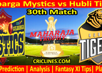 Today Match Prediction-GMS vs HTS-Dream11-Maharaja Trophy KSCA T20-2024-30th Match-Who Will Win