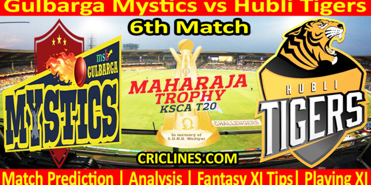 Today Match Prediction-GMS vs HTS-Dream11-Maharaja Trophy KSCA T20-2024-6th Match-Who Will Win