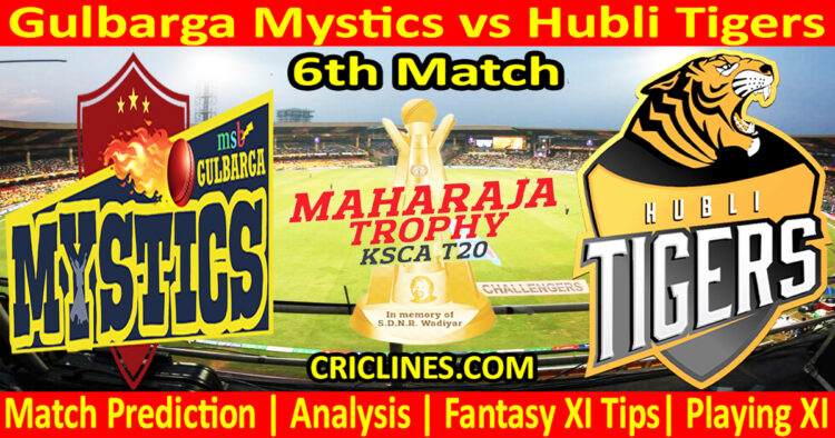 Today Match Prediction-GMS vs HTS-Dream11-Maharaja Trophy KSCA T20-2024-6th Match-Who Will Win