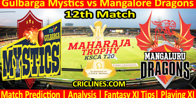 Today Match Prediction-GMS vs MDS-Dream11-Maharaja Trophy KSCA T20-2024-12th Match-Who Will Win