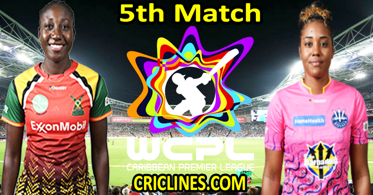 Today Match Prediction-Guyana Amazon Warriors Women vs Barbados Royals Women-WCPL T20 2024-5th Match-Who Will Win