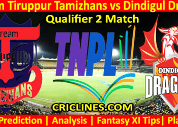 Today Match Prediction-IDT vs DID-TNPL T20 2024-Qualifier 2 Match-Who Will Win