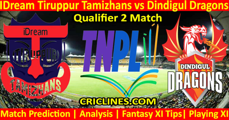 Today Match Prediction-IDT vs DID-TNPL T20 2024-Qualifier 2 Match-Who Will Win