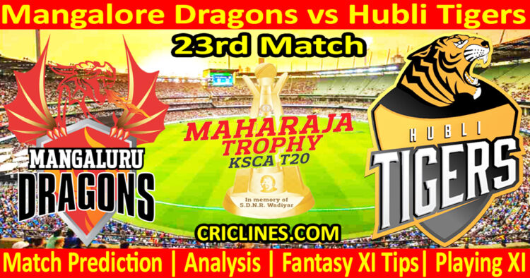 Today Match Prediction-MDS vs HTS-Dream11-Maharaja Trophy KSCA T20-2024-23rd Match-Who Will Win