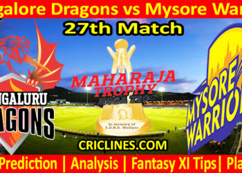 Today Match Prediction-MDS vs MWS-Dream11-Maharaja Trophy KSCA T20-2024-27th Match-Who Will Win