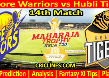 Today Match Prediction-MWS vs HTS-Dream11-Maharaja Trophy KSCA T20-2024-14th Match-Who Will Win