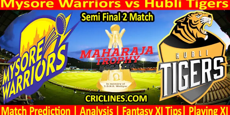 Today Match Prediction-MWS vs HTS-Dream11-Maharaja Trophy KSCA T20-2024-Semi Final 2 Match-Who Will Win
