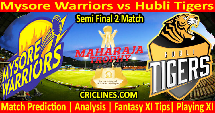 Today Match Prediction-MWS vs HTS-Dream11-Maharaja Trophy KSCA T20-2024-Semi Final 2 Match-Who Will Win