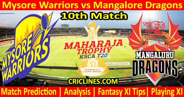 Today Match Prediction-MWS vs MDS-Dream11-Maharaja Trophy KSCA T20-2024-10th Match-Who Will Win