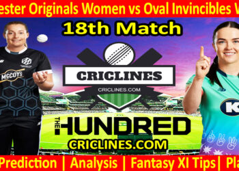 Today Match Prediction-Manchester Originals Women vs Oval Invincibles Women-The Hundred Womens Competition 2024-18th Match-Who Will Win